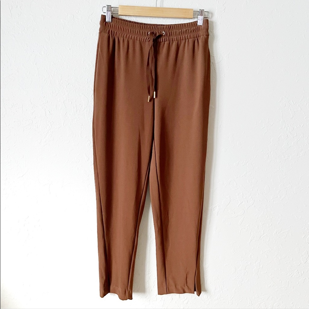 Joie High Waist Drawstring Pants Brown XS - Picture 11 of 11
